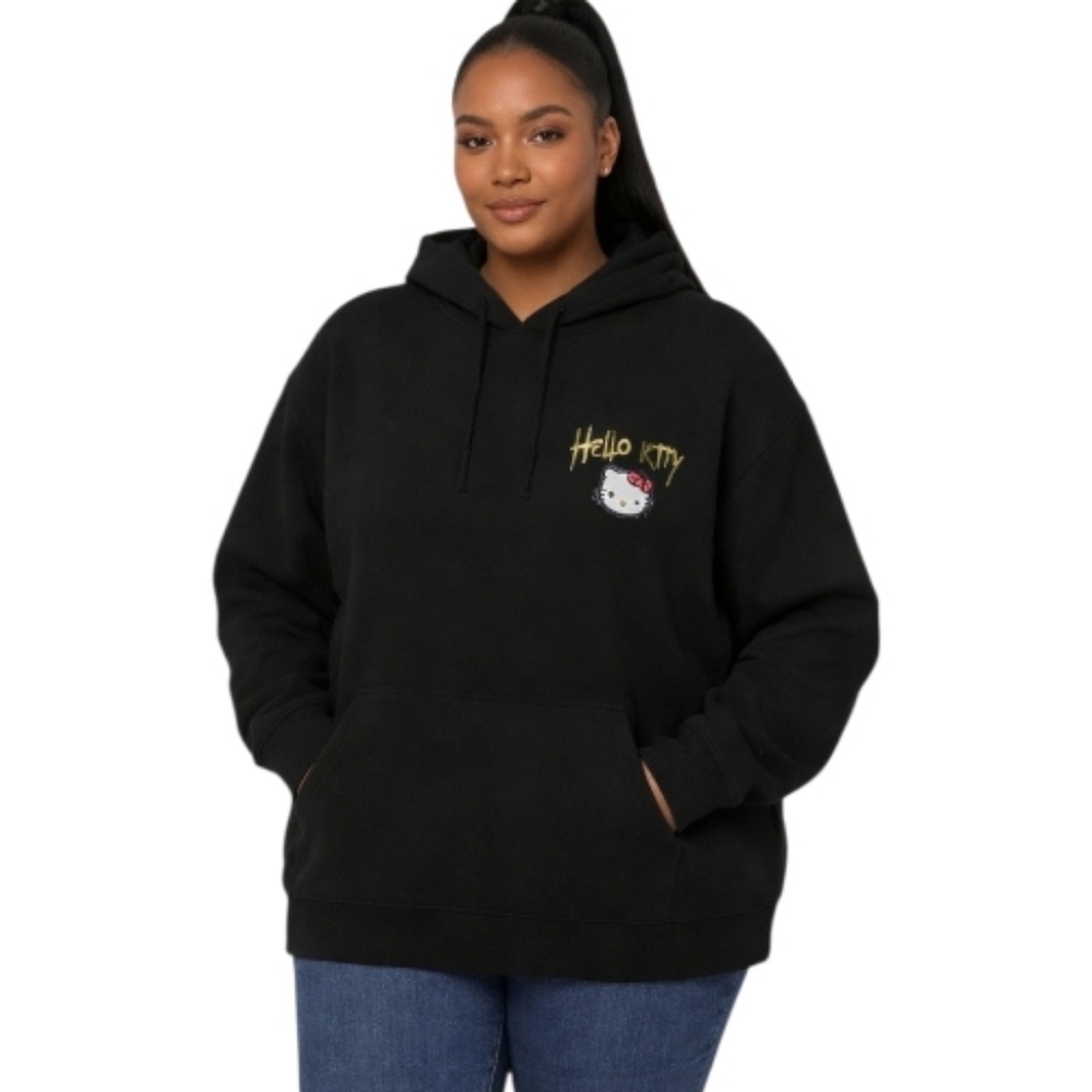 Hello Kitty Black Graphic Women's Sweater
